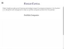 Tablet Screenshot of fideliscapital.net